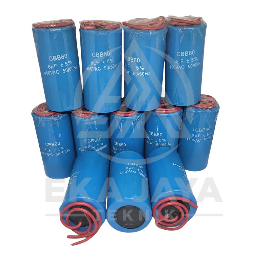 KAPASITOR CBB60 8UF 8 MICRO 50 VAC 50/60 HZ 8 UF MIKRO