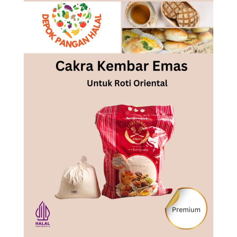 

Terigu Cakra Kembar Emas Oriental 1 kg (repack)