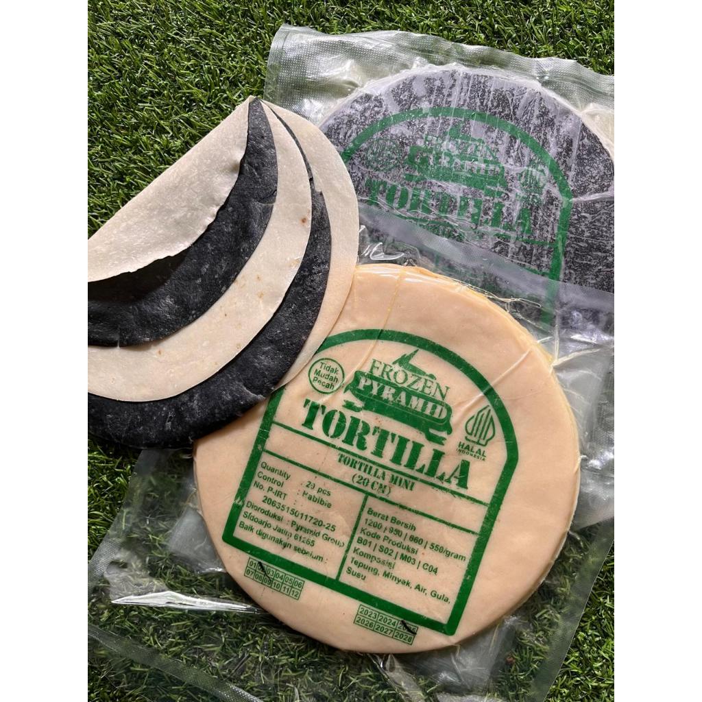 

BUY 1 GET 1 Pyramid Tortilla Uk. Diameter 20cm Ori & Hitam isi 20 Lembar