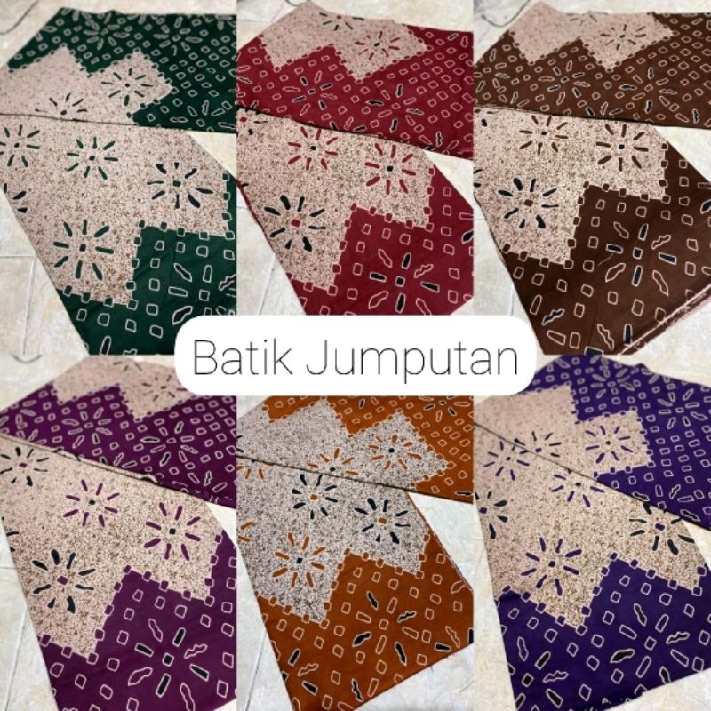 Batik jumputan | kain lembaran jumputan | kain bahan jumputan
