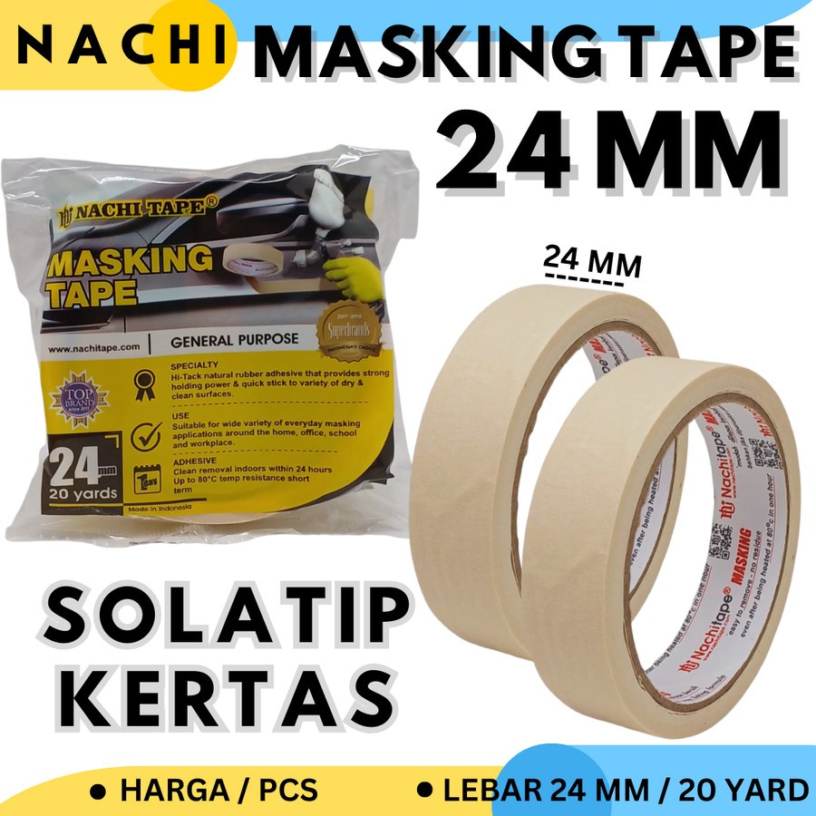 

Nachi Isolasi Lakban Selotip Kertas Masking Tape