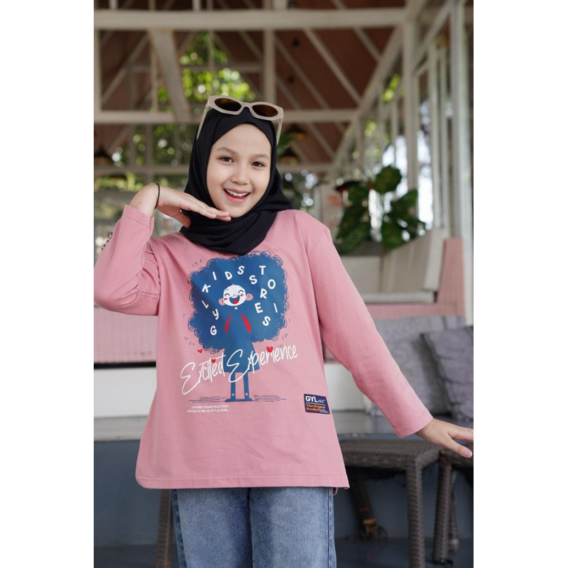 New Atasan Kaos Baju Anak Lengan Panjang Ukuran by GYL Kids
