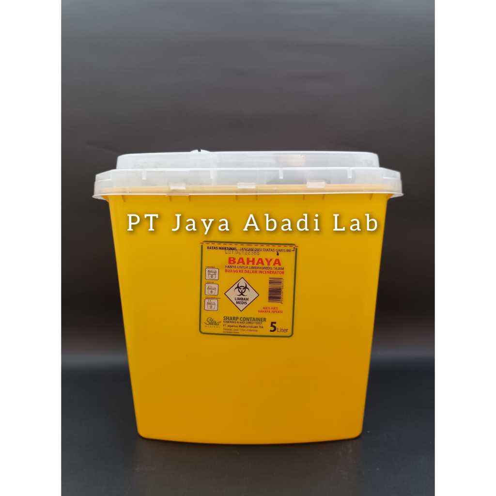 safety box 5L sharp container plastik plastic 5 liter sampah medis