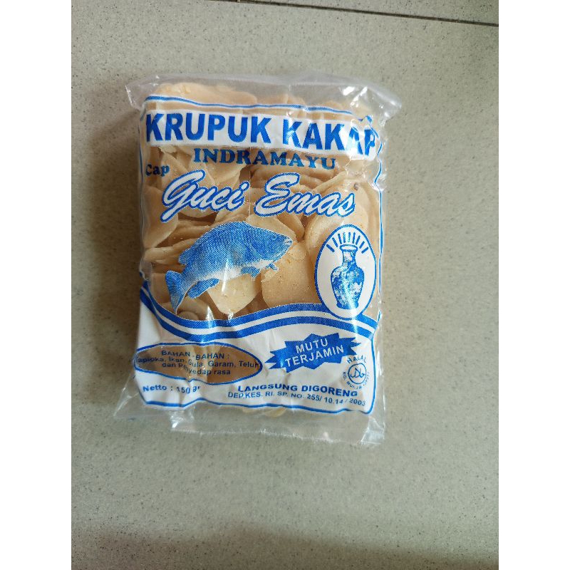 

KERUPUK IKAN KAKAP SUPER KHAS INDRAMAYU CAP GUCI EMAS BISA LANGSUNG GORENG