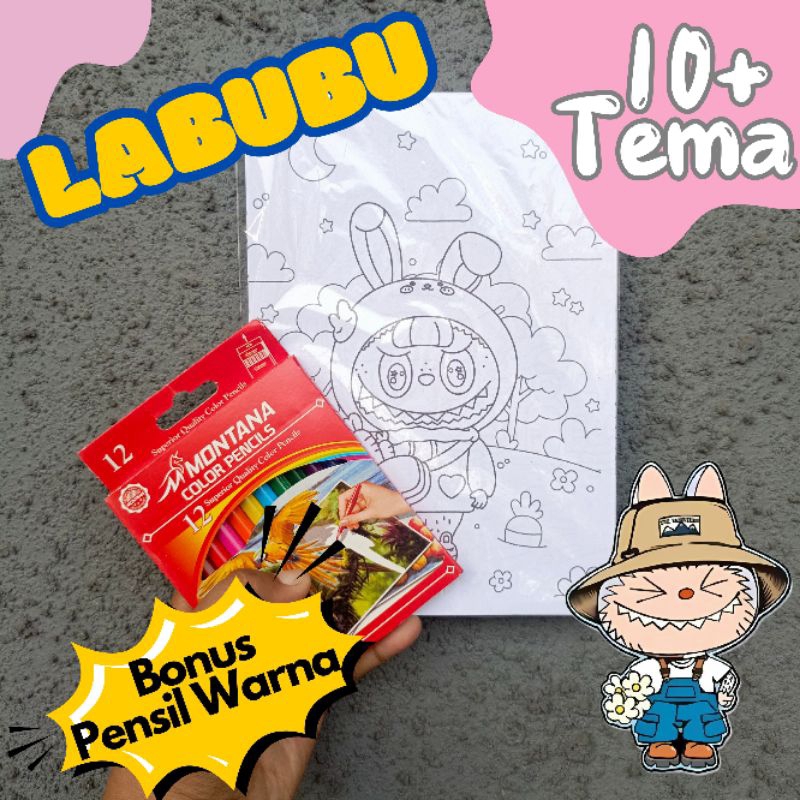 

Labubu - Kertas Mewarnai A5 - Buku Mewarnai A5