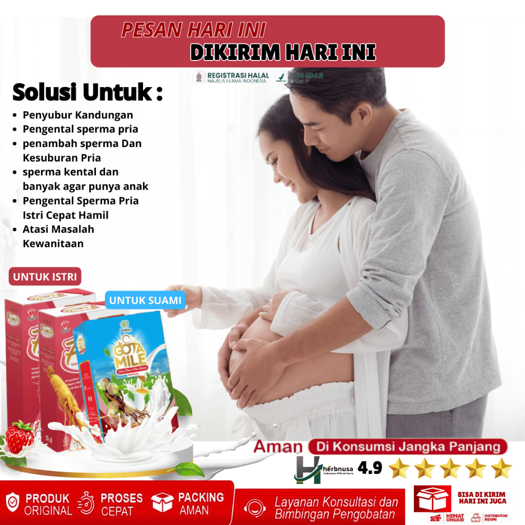 [ BISA COD + GARANSI ] Promil Suami Istri Obat Penyubur Kandungan Pengental sperma pria yg buat prom