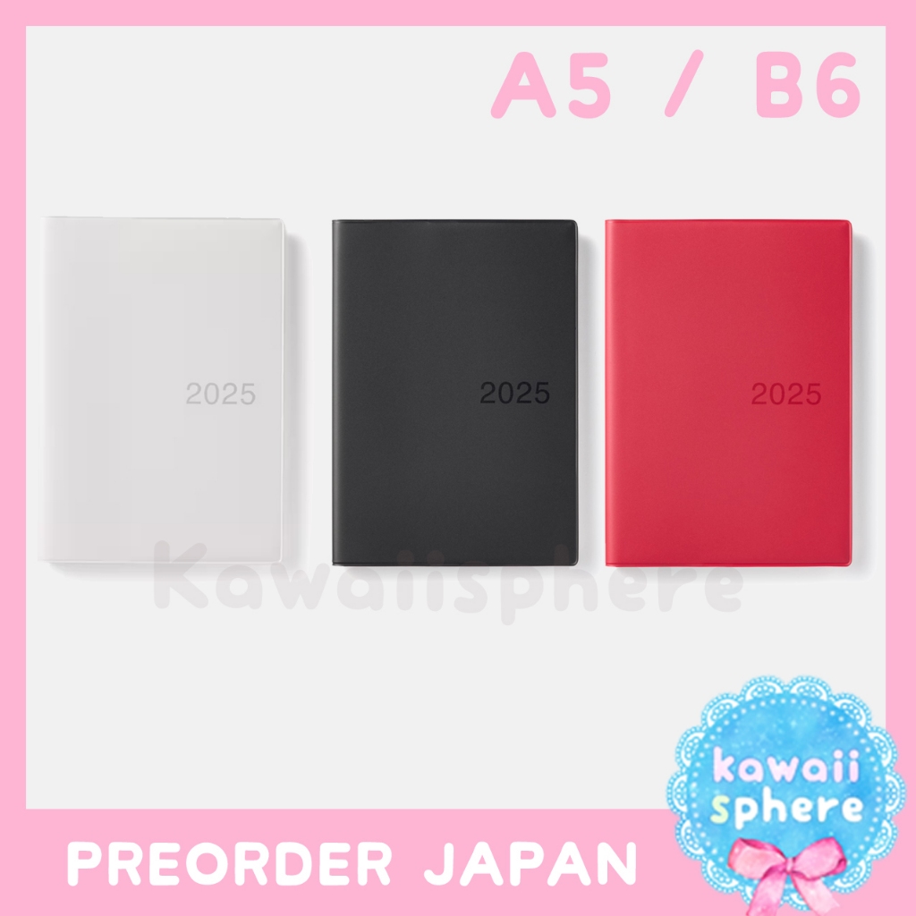 

MUJI 2025 Planner | A5 / B6 Monthly/weekly planner starting on Monday | Preorder Jepang Planner Muji