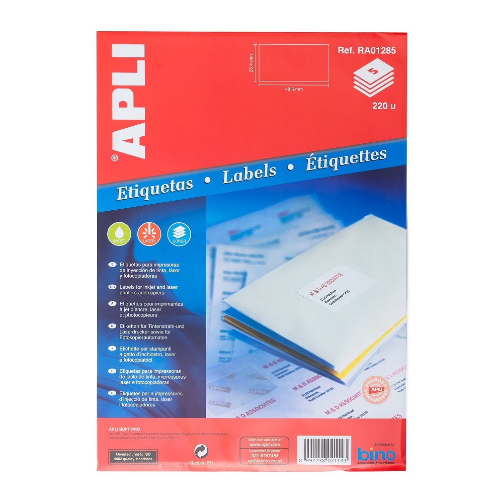 

APLI Label White Paper 48,5 X 25,4MM 220 unit