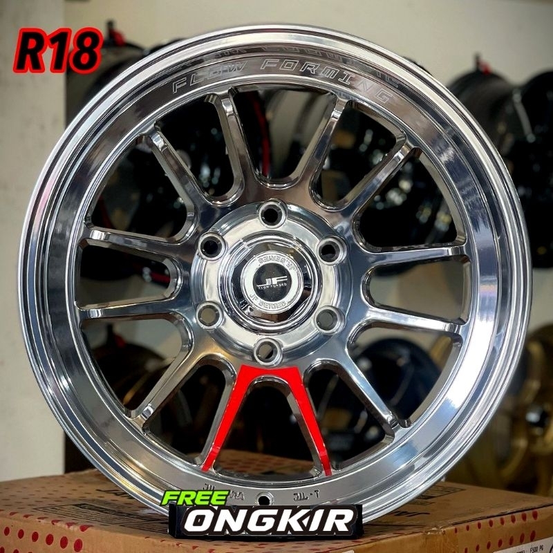 velg mobil racing R18 BUZZ FLOW FORMING LEBAR 9 velg mobil ring 18 velg racing mobil import termurah