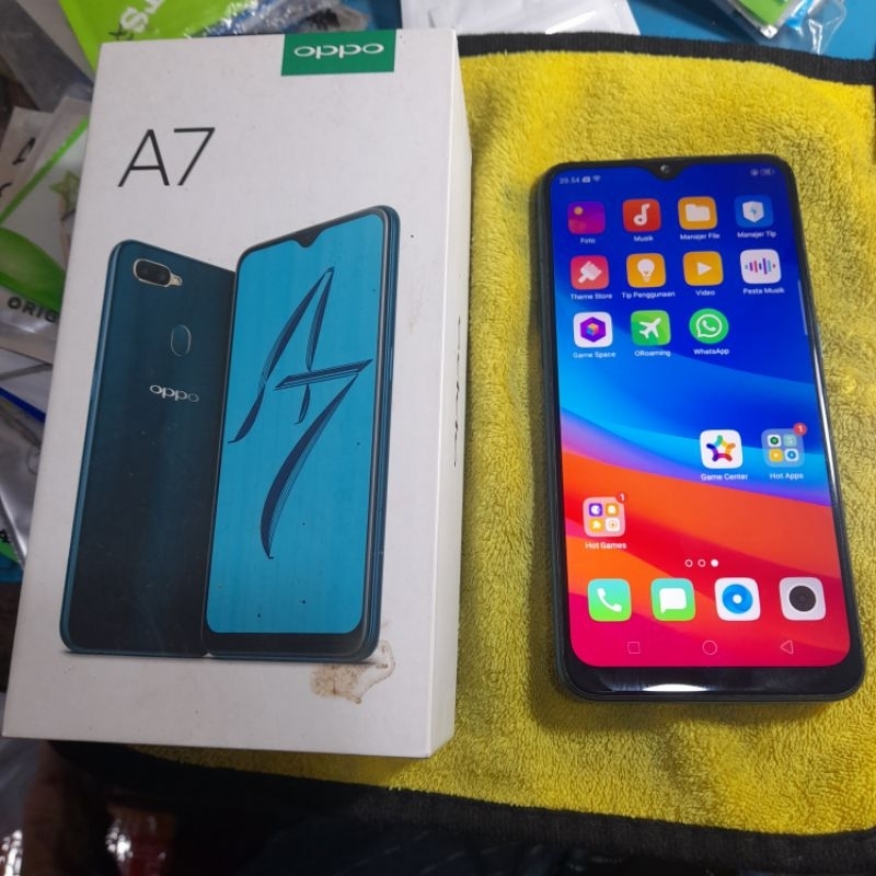 Hp Oppo A7 Ram 4/64 Normal Scond