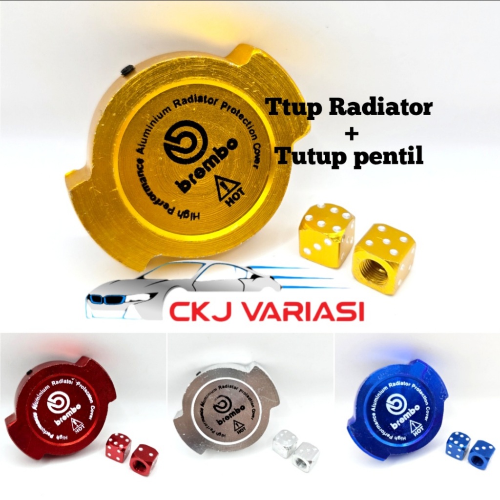 PAKET 2IN 1 TUTUP CAP RADIATOR FULL CNC UNTUK MOTOR VARIO 125 150 PCX ADV SUDAH FREE BAUT PLUS TUTUP