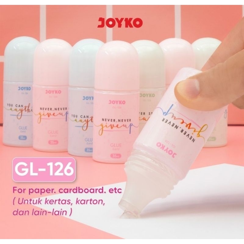 

Lem/ Glue GL - 126 JOYKO / Lem cair Prakarya clear transparant isi 35 ml (pcs)