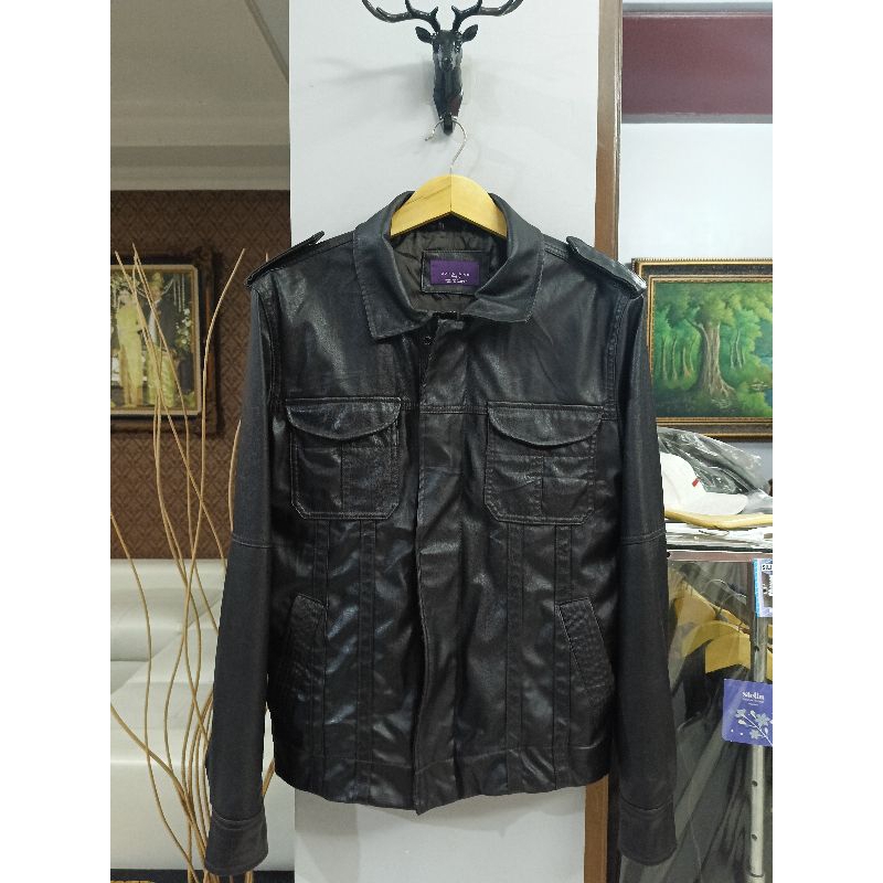 Jaket kulit ZARA MAN (size L)