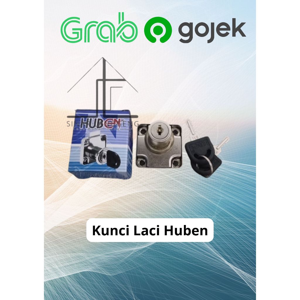 (HUBEN HL-138-22) Kunci Laci HUBEN Loker Lemari Kaca Etalase Kabinet HL - 138 - 22mm