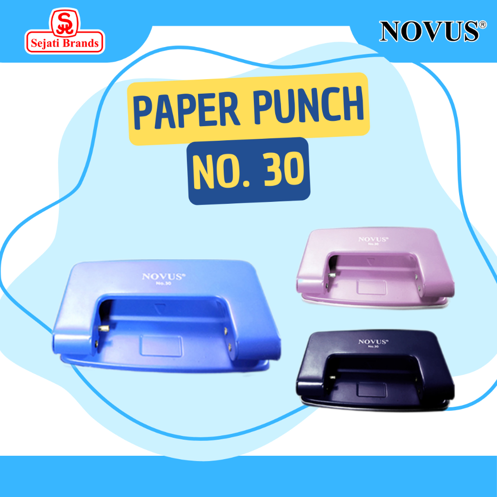

Novus Pembolong Kertas 2 lubang/ Paper Punch No.30 2 Holes/ Pelubang Kertas