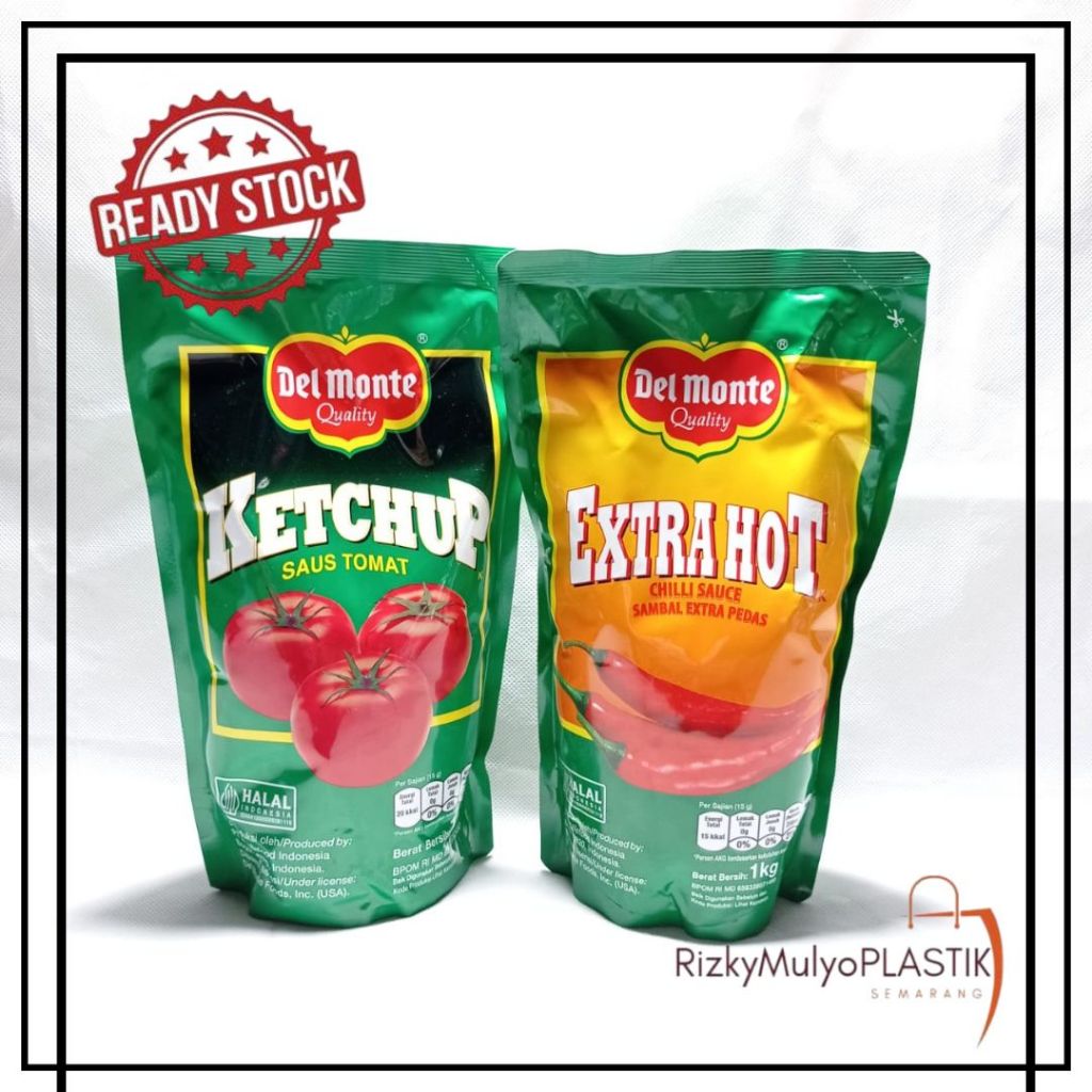 

Del Monte Ketchup 1kg Saos Tomat / Extra Hot / Saus Sambal Chilli Sauce Ekstra Pedas