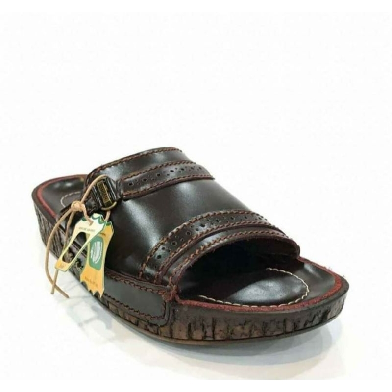 SENDAL SLIDE INDIAN ASLI KULIT 100%
