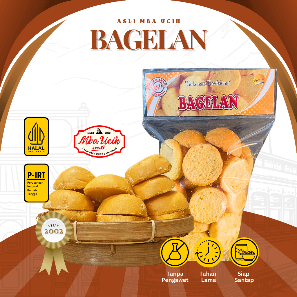 

Bagelan Asli Mba Ucih Oleh Oleh Khas Banyumas