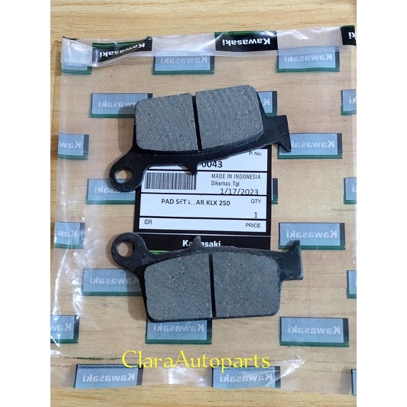 DISPAD BELAKANG KAMPAS REM BELAKANG KLX 250 BRAKEPAD KLX 250