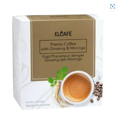 

ELCAFE COFFEE WITH GINSENG AND MORINGA (20 SACHETS) NEW UPGRADED MALAYSIA