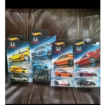 Hot Wheels Honda Set Isi 8 Komplit Civic EF SI S2000 CRX Honda Series