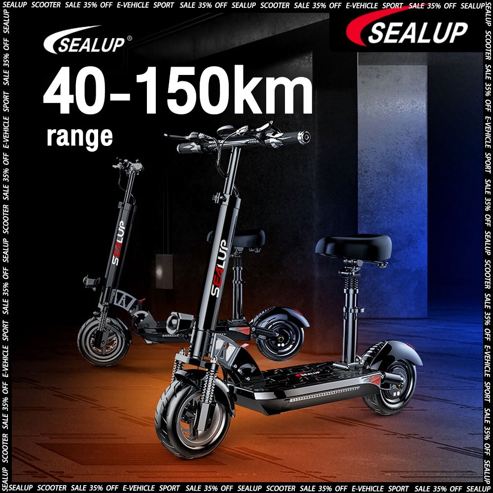 Scooter Listrik SEALUP Q8 otoped Skuter Listrik IP54 tahan air kapasitas beban 200kg sepeda listrik 