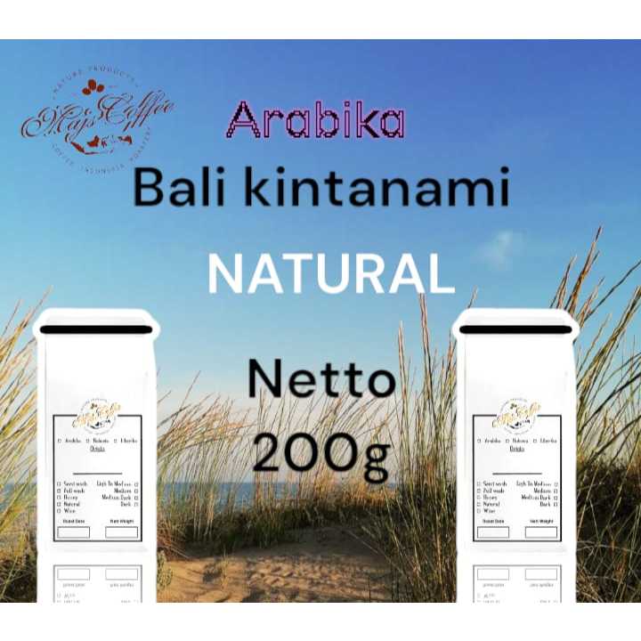 

biji kopi roasted arabika spesialty bali kintanami Natural 200g