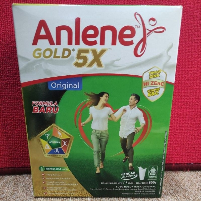 

Anlene Gold 5X 600gr,240gr ,170gr Vanila/Original/Cokelat [GRATIS MINYAK GORENG 1L setiap pembelian: 12×ANLENE GOLD 240gr atau 6×ANLENE GOLD 600gr]