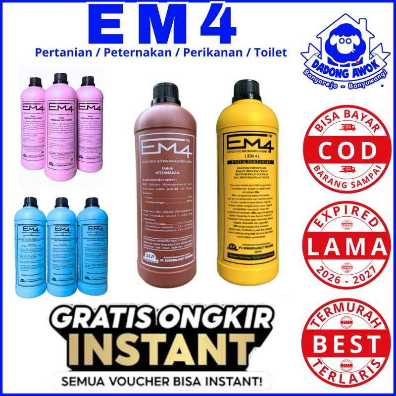 EM4 kuning dan coklat - EM4 pertanian - EM4 tanaman - EM4 kompos - EM4 pupuk tanah - EM4 Peternakan