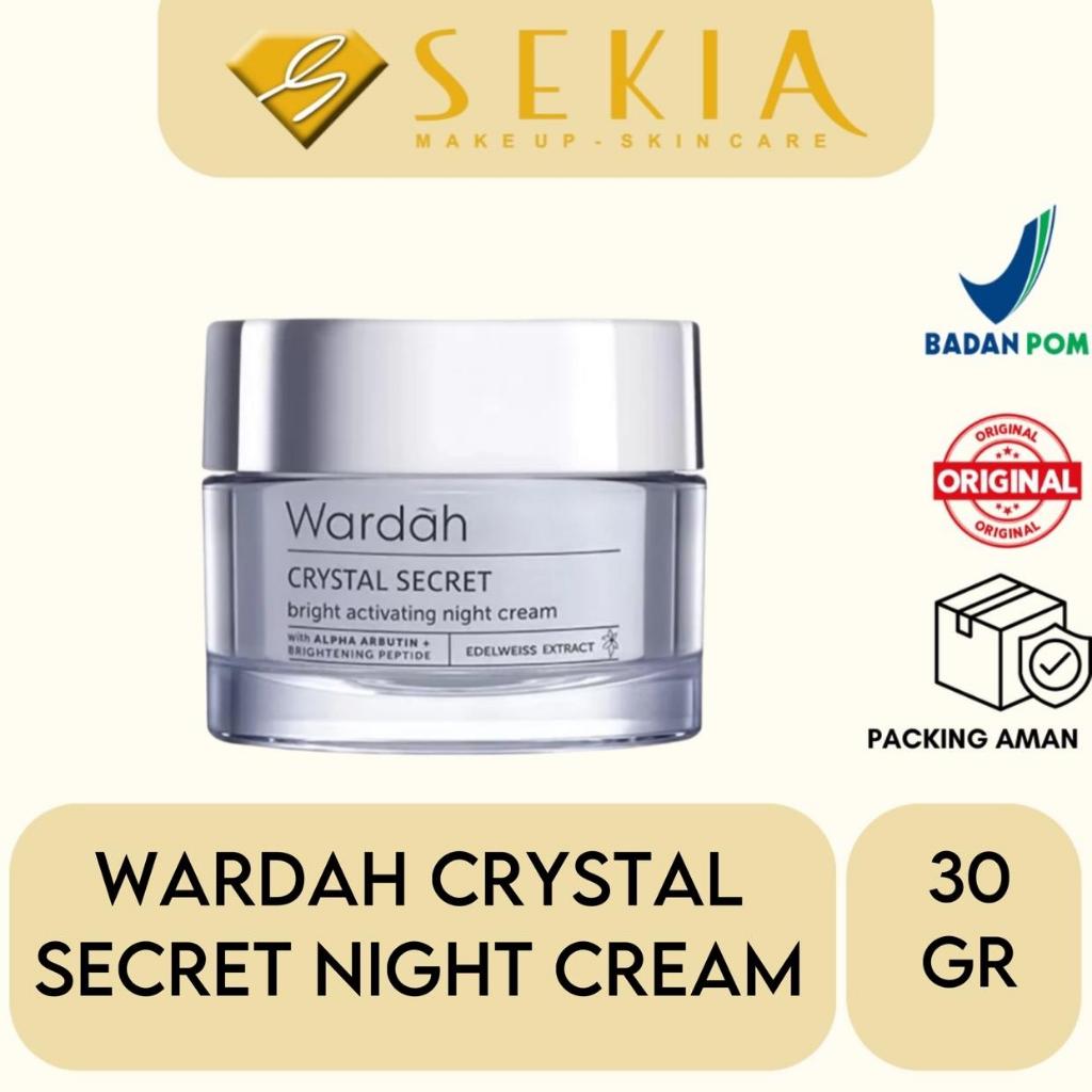 Wardah Crystal Secret Night Cream 30gr / Wardah Cream Malam