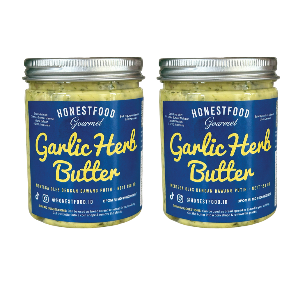 

HONESTFOOD Garlic Butter isi 2 Bundling, Mentega Bawang Putih, Olesan roti