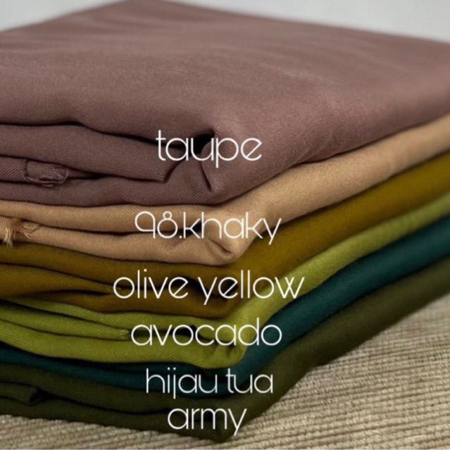 Kain Rayon Twill Premium UNIQLO Meteran / kain katun rayon twill UNIQLO meteran