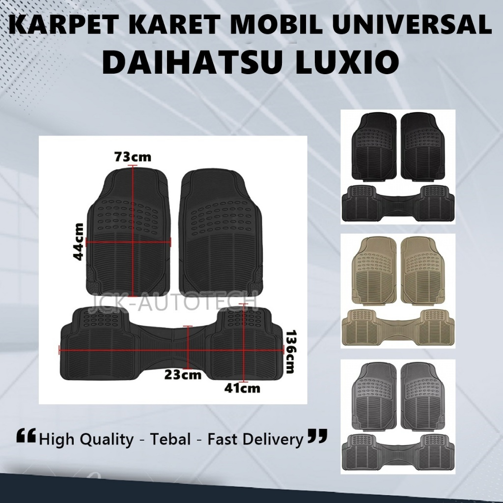 karpet karet mobil universal 2 baris Daihatsu Luxio