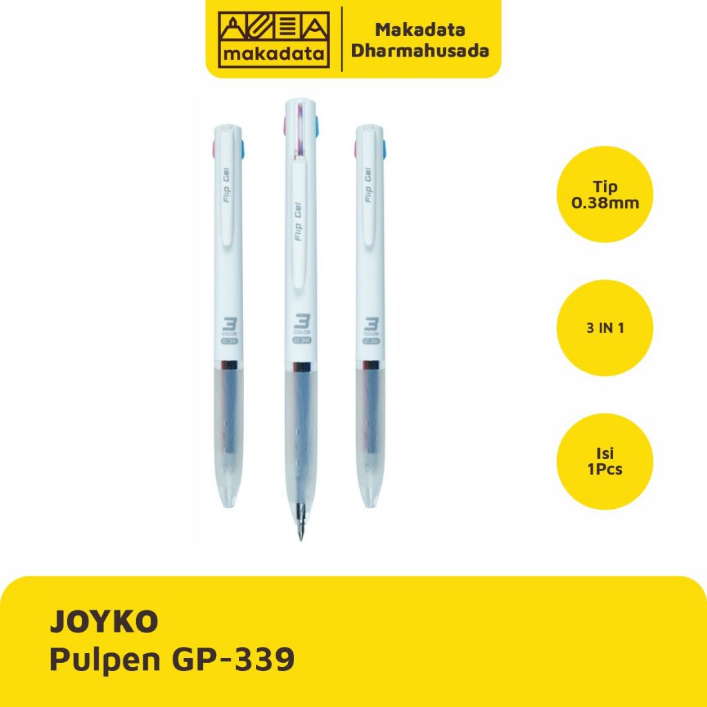 

BALLPOINT | BOLPEN | PULPEN JOYKO GP-339 0.38MM ERASABLE (1 PCS)