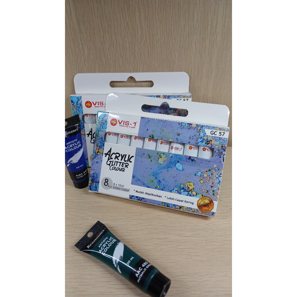 

Cat Acrylic Glitter Vis-1 Cat Untuk Melukis