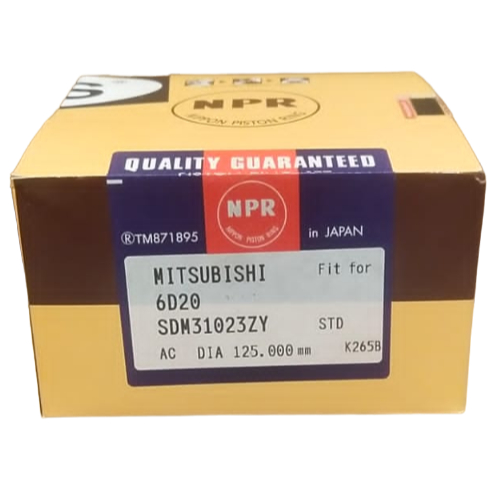 Piston Ring Seher Mitsubishi Fuso NP11 7 FD117 K202 MP117 MP517 6D20 6D21 - NPR Japan Original Asli 
