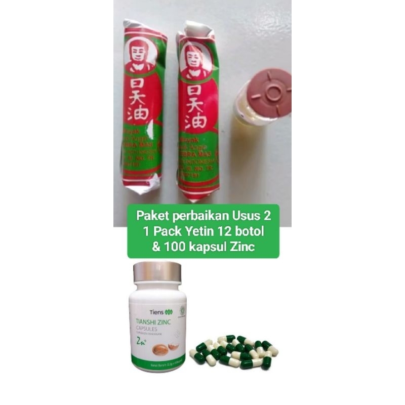 Paket perbaikan 2 : Yetin 1 pack + Zinc 100kapsul