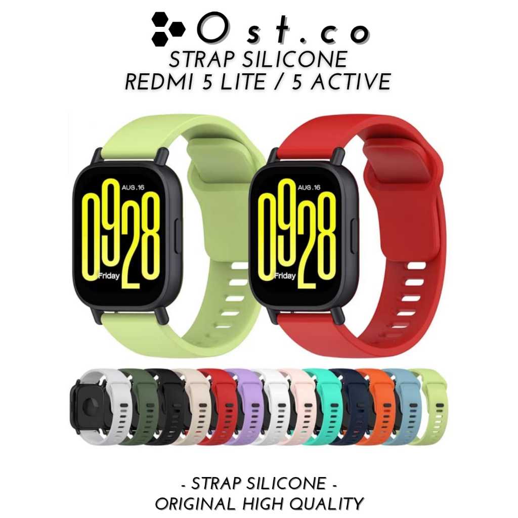Official Strap Redmi Watch 5 Active / Watch 5 Lite Tali Redmi Watch 5 Lite Strap Watch 5 Active Sili