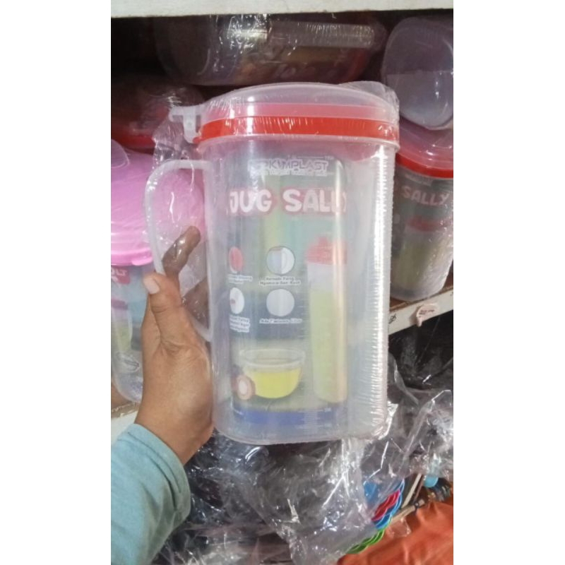 TEMPAT MINYAK GORENG 2 Liter Kimplast Botol Wadah Penyimpanan Susu Teko Plastik Oil Pot Serbaguna