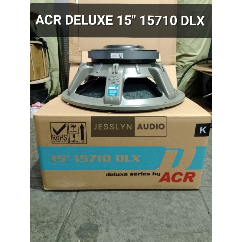 PACKING KAYU Speaker ACR Deluxe 15 inch 15710 DLX Subwoofer original silver 1800watt voice coil 4 in