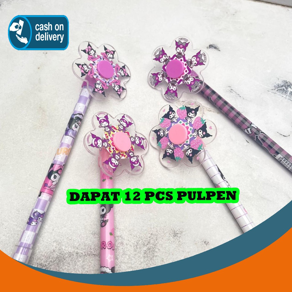 

PULPEN GEL SPINNER KINCIR SANRIO PGK-1524 KUROMI MAINAN PUTAR PEN PENA BOLPEN BOLPOIN LUCU ANAK ALAT TULIS KANTOR SEKOLAH MURAH TERMURAH COD