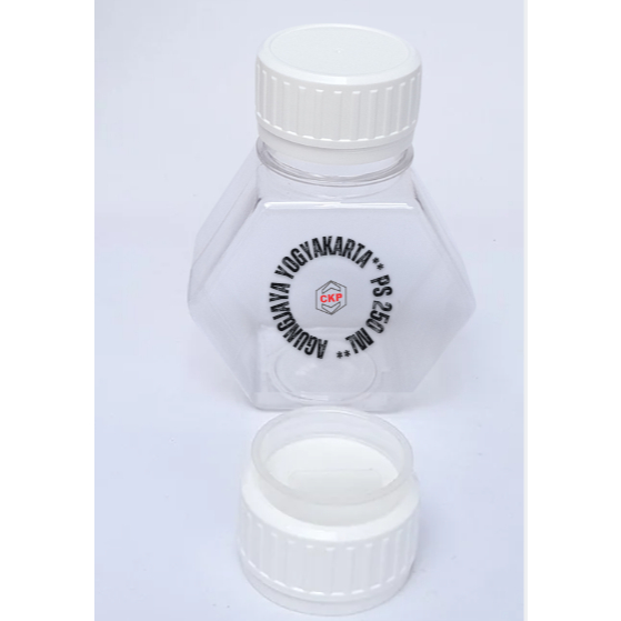 Botol madu Hexagonal / Botol 250 ml Hexagon / PS 250 ml hexagonal / Ps 250 ml / Toples Madu