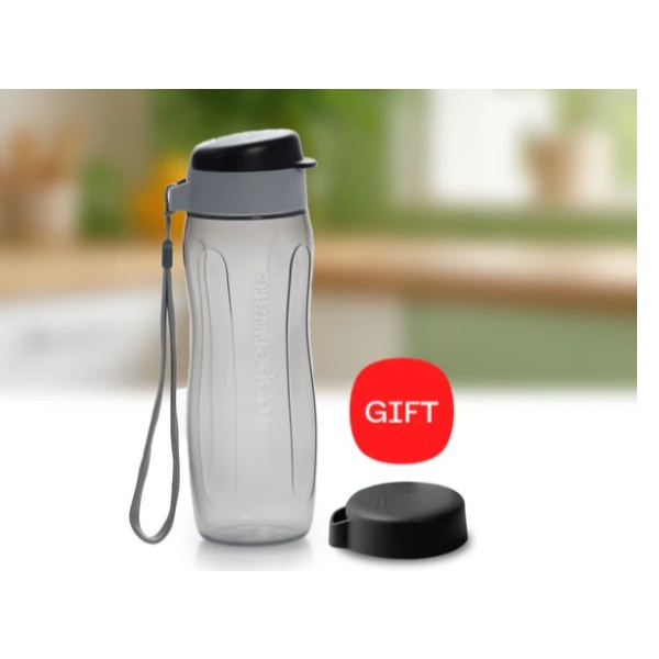 Tupperware eco fashio 500ml warna hitam free gift