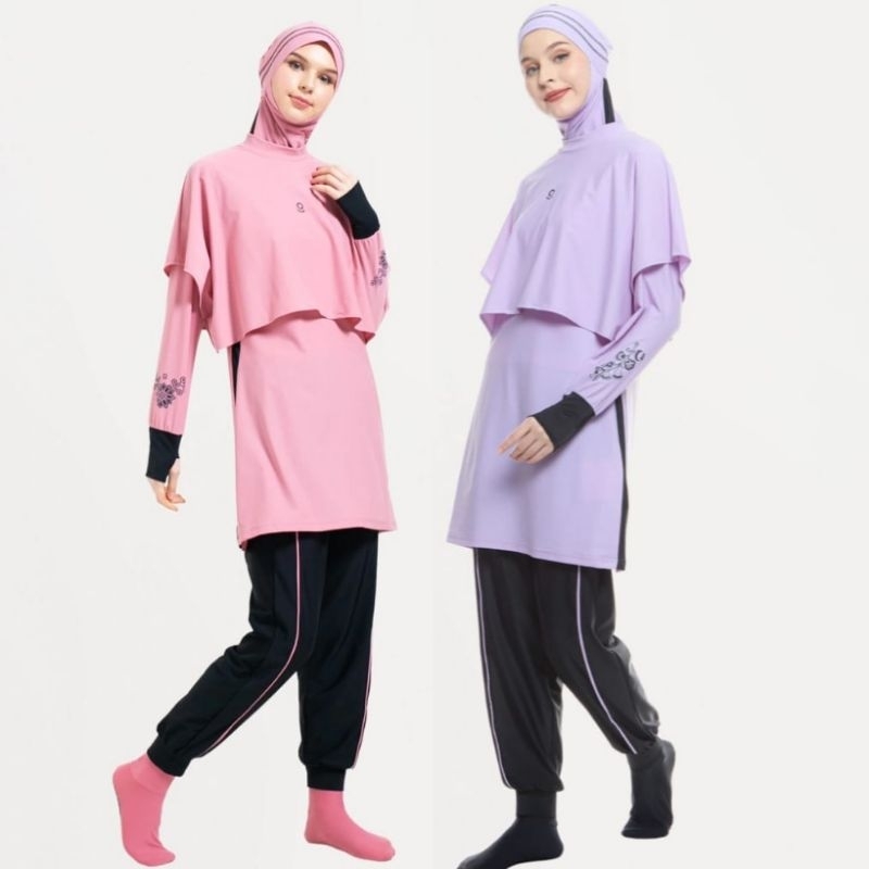 POLITE SWIM Baju Renang Muslimah 5SHARK BK-YG55 Swimwear Muslimah