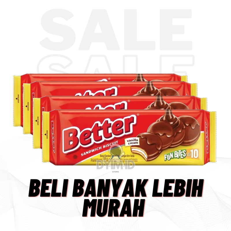 

DYIM ID [PROMO] Better Fun Bites Isi 10 Biskuit Sandwich Vanilla 120gr