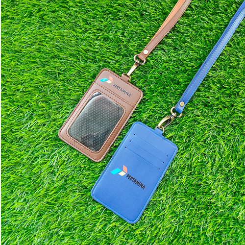 Id Card Holder Kulit Name Tag Holder Kulit PERTAMINA