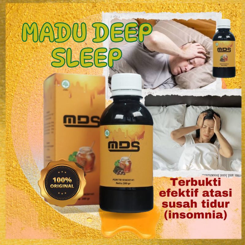 Obat Tidur Lelap Nyenyak Cair Wanita Pria Insomnia Susah Tidur Madu Deep Sleep Original 280 gram