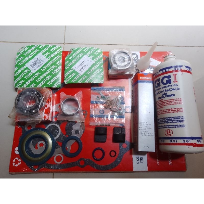 paket bearing torington & FAG Made in Germany turun mesin vespa sprint/PX tua kruk as besar