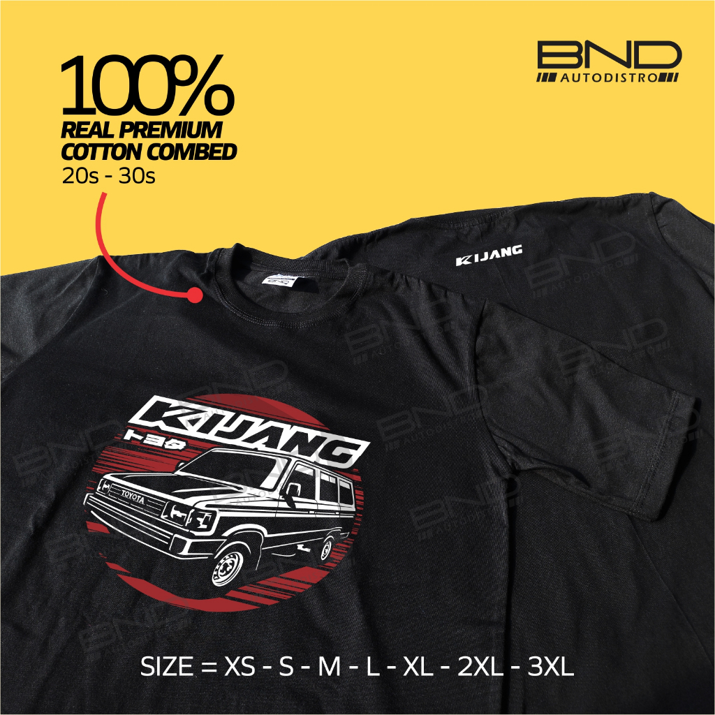 BND - Kaos Toyota Kijang Super SPC - T-Shirt Kijang Kaos Kijang Kotak Kaos Mobil Kaos Distro Pria