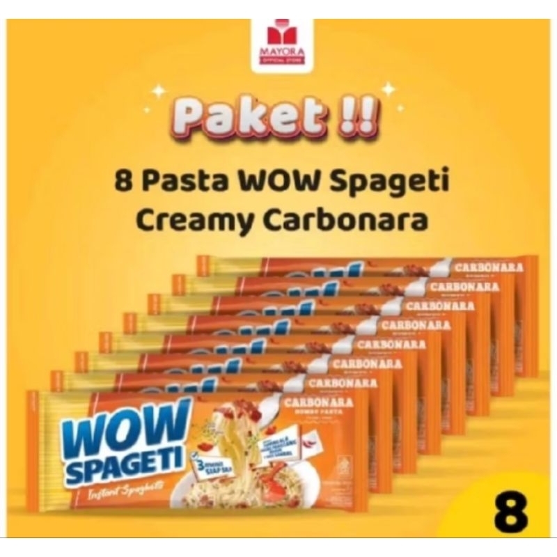 

Wow Spageti Paket isi 8 CARBONARA